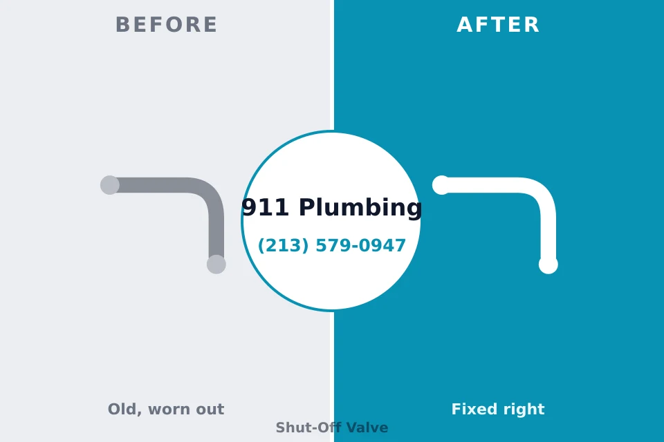 Before and after: plumbing repair Cuba City, WI